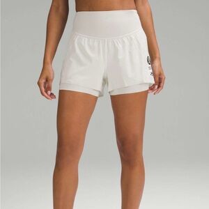Lululemon Nulux Road to Trail High-Rise Short 4" / Bone